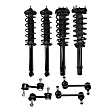 8-Piece Kit Front and Rear, Driver and Passenger Side Suspension Kit, Includes (4) Sway Bar Link and (4) Shock Absorber and Strut Assembly