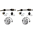 8-Piece Kit Front, Driver and Passenger Side Suspension Kit, Includes (4) Ball Joint, (2) Wheel Hub and (2) Axle Assembly