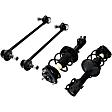 4-Piece Kit Front, Driver and Passenger Side Suspension Kit, Includes (2) Loaded Strut and (2) Sway Bar Link