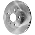 4-Wheel Set Brake Disc and Pad Kit, Plain Surface 5 Lugs Front-261.62 mm/Rear-259.59 mm Ceramic Pro-Line Series, Includes (4) Disc and (2) Pad Set