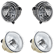 4-Piece Kit, Driver and Passenger Side Halogen Fog Light, With bulb(s), Sport Utility, Includes (2) Fog Light and (2) Headlight