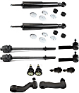2004 Chevrolet Silverado 2500 HD - 12-Piece Kit Front Suspension Kit, RWD, (9200GVW), 18 (mm) Thread at Centerlink, Press-In Type 3-Groove Spline,  Includes (4) Ball Joint, (1) Idler Arm, (1) Pitman Arm, (2) Shock Absorber, and (4) Tie Rod End