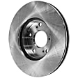 2-Wheel Set Front Brake Disc and Pad Kit, Plain Surface 5 Lugs 281.94 mm Ceramic Pro-Line Series, Includes (1) Brake Pad Set and (2) Brake Disc