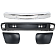 4-Piece Kit, Front Bumper, Chrome, Includes (1) Bumper, (2) Bumper End, and (1) Valance