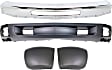 4-Piece Kit, Front Bumper, For Models Without Fog Lights, For Models With Tow Hook Holes, Chrome, Includes (1) Bumper, (2) Bumper End, and (1) Valance