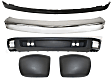 5-Piece Kit, Front Bumper, Chrome, Includes (1) Bumper, (2) Bumper End, and (2) Valance
