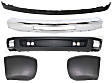 5-Piece Kit, Front Bumper, Chrome, Includes (1) Bumper, (2) Bumper End, and (2) Valance