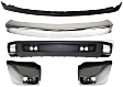 5-Piece Kit, Front Bumper, Chrome, Includes (1) Bumper, (2) Bumper End, and (2) Valance