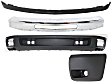 4-Piece Kit, Front Bumper, Chrome, Includes (1) Bumper, (1) Bumper End, and (2) Valance