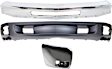 3-Piece Kit, Front Bumper, For Models With Fog Lights, For Models With Tow Hook Holes, Chrome, Includes (1) Bumper, (1) Bumper End, and (1) Valance