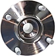 2-Wheel Set Front Wheel Hub, 4 Lugs, With Bearing, FWD, Includes (2) Wheel Bearing and (2) Wheel Hub