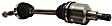 7-Piece Kit Front, Driver and Passenger Side Axle Assembly - New 7-Piece Kit, 4.2L, 6Cyl, Includes (2) Brake Disc, (1) Brake Pad Set, (2) Control Arm and (2) Axle Assembly