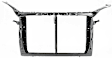 3-Piece Kit Radiator Support Assembly, 3.3L, 6Cyl Includes (2) Headlight and (1) Radiator Support