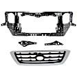 4-Piece Kit Radiator Support Assembly Includes (2) Grille Bracket, (1) Grille Assembly and (1) Radiator Support