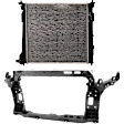 2-Piece Kit Radiator Support Assembly, 1.6L, 4Cyl Includes (1) Radiator and (1) Radiator Support