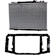 2-Piece Kit Radiator Support Assembly, 3.5L, 6Cyl, CAPA Certified Includes (1) Radiator and (1) Radiator Support