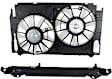 2-Piece Kit OE Replacement Radiator Fan, 2.5L, 4Cyl, Dual fan Includes (1) Cooling Fan Assembly and (1) Radiator