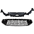 2-Piece Kit Grille Dark Gray CAPA Certified Includes (1) Grille Assembly and (1) Header Panel