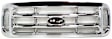1999-2004 Ford F-550 Super Duty - 2-Piece Kit Grille Chrome Includes (1) Grille Assembly and (1) Header Panel
