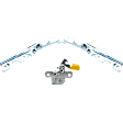 3-Piece Kit Hood Latch Includes (2) Hood Hinge and (1) Hood Latch
