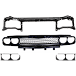 4-Piece Kit Radiator Support Upper Tie Bar Includes (2) Headlight Bezel, (1) Grille Assembly and (1) Radiator Support