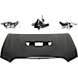 2023 Toyota Tacoma Trail Special Edition - Factory Style Hood, For Models With  Scoop and Without Alarm System, Steel, Primed,  Includes (2) Hood Hinge, (1) Hood and (1) Hood Latch