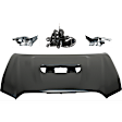4-Piece Kit Factory Style Hood Steel Primed Includes (2) Hood Hinge, (1) Hood and (1) Hood Lock