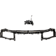 2-Piece Kit Radiator Support Upper Tie Bar Includes (1) Hood Latch and (1) Radiator Support