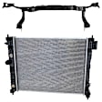 2-Piece Kit Radiator Support Upper Tie Bar, 1.4L, 4Cyl Includes (1) Radiator and (1) Radiator Support