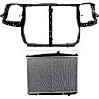 2-Piece Kit Radiator Includes(1) Radiator and (1) Radiator Support