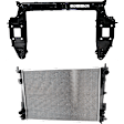 2-Piece Kit Radiator Support Assembly, 3.6L, 6Cyl Includes (1) Radiator and (1) Radiator Support