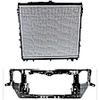 2-Piece Kit Radiator Support Assembly Includes (1) Radiator and (1) Radiator Support