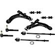 8-Piece Kit Front, Driver and Passenger Side, Lower Control Arm Kit, Includes (2) Control Arm, (2) Sway Bar Link and (4) Tie Rod End