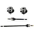 4-Piece Kit Front, Driver and Passenger Side Suspension Kit, Includes (2) Wheel Hub and (2) Axle Assembly
