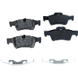 2007 Mercedes Benz GL450 - 4-Wheel Set Front and Rear Brake Disc and Pad Kit, Plain Surface, 5 Lugs, Front-350.01 mm/Rear-329.95 mm, Organic, AWD,  Vented  Disc Brakes, 4.7L 8Cyl, Pro-Line Series  Includes (4) Disc and (2) Pad Set