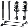 6-Piece Kit Front, Driver and Passenger Side Suspension Kit, Includes (2) Sway Bar Link and (4) Shock Absorber and Strut Assembly