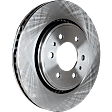 4-Wheel Set Front and Rear Brake Disc and Pad Kit, Plain Surface 6 Lugs Front-350.01 mm/Rear-336.04 mm Ceramic Pro-Line Series, Includes (4) Brake Disc and (2) Brake Pad Set