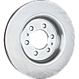 4-Wheel Set Front and Rear Brake Disc and Pad Kit, Plain Surface 6 Lugs Front-350.01 mm/Rear-336.04 mm Ceramic Pro-Line Series, Includes (4) Brake Disc and (2) Brake Pad Set