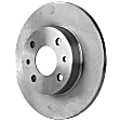 2013 Fiat 500 Pop - 8-Piece Kit Front and Rear Brake Disc and Pad Kit, Plain Surface, 4 Lugs, Organic, Naturally Aspirated, 1.4L 4Cyl, Pro-Line Series  Includes (4) Brake Disc and (2) Brake Pad Set