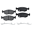2013 Fiat 500 Pop - 8-Piece Kit Front and Rear Brake Disc and Pad Kit, Plain Surface, 4 Lugs, Organic, Naturally Aspirated, 1.4L 4Cyl, Pro-Line Series  Includes (4) Brake Disc and (2) Brake Pad Set