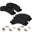 2013 Chevrolet Express 2500 - 4-Wheel Set Front and Rear Brake Disc and Pad Kit, Cross-drilled and Slotted, 8 Lugs, Front-324.87 mm/Rear-329.95 mm, Ceramic, 6.0L 8Cyl,  Includes (4) Disc and (2) Pad Set