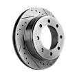 2013 Chevrolet Express 2500 - 4-Wheel Set Front and Rear Brake Disc and Pad Kit, Cross-drilled and Slotted, 8 Lugs, Front-324.87 mm/Rear-329.95 mm, Ceramic, 6.0L 8Cyl,  Includes (4) Disc and (2) Pad Set