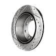 2013 Chevrolet Express 2500 - 4-Wheel Set Front and Rear Brake Disc and Pad Kit, Cross-drilled and Slotted, 8 Lugs, Front-324.87 mm/Rear-329.95 mm, Ceramic, 6.0L 8Cyl,  Includes (4) Disc and (2) Pad Set