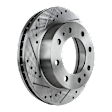 2013 Chevrolet Express 2500 - 4-Wheel Set Front and Rear Brake Disc and Pad Kit, Cross-drilled and Slotted, 8 Lugs, Front-324.87 mm/Rear-329.95 mm, Ceramic, 6.0L 8Cyl,  Includes (4) Disc and (2) Pad Set