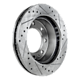 2013 Chevrolet Express 2500 - 4-Wheel Set Front and Rear Brake Disc and Pad Kit, Cross-drilled and Slotted, 8 Lugs, Front-324.87 mm/Rear-329.95 mm, Ceramic, 6.0L 8Cyl,  Includes (4) Disc and (2) Pad Set