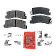 4-Wheel Set Front and Rear Brake Disc and Pad Kit, Plain Surface 5 Lugs Front-255.02 mm/Rear-268.99 mm Ceramic, Includes (4) Disc and (2) Pad Set