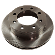 2012 Chevrolet Express 3500 - 4-Wheel Set Front and Rear Brake Disc and Pad Kit, Plain Surface, 8 Lugs, Front-324.61 mm/Rear-329.95 mm, Ceramic, DIESEL, Extended Passenger Van, Single Rear Wheel, 6.6L 8Cyl,  Includes (4) Disc and (2) Pad Set