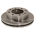 2012 Chevrolet Express 3500 - 4-Wheel Set Front and Rear Brake Disc and Pad Kit, Plain Surface, 8 Lugs, Front-324.61 mm/Rear-329.95 mm, Ceramic, DIESEL, Extended Passenger Van, Single Rear Wheel, 6.6L 8Cyl,  Includes (4) Disc and (2) Pad Set