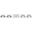 2-Wheel Set Rear Brake Disc and Pad Kit, Cross-drilled and Slotted 280 mm Organic Pro-Line Series, Includes (1) Brake Pad Set and (2) Brake Disc