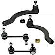 4-Piece Kit Front and Rear, Driver and Passenger Side, Outer Suspension Kit, Includes (2) Tie Rod End and (2) Sway Bar Link